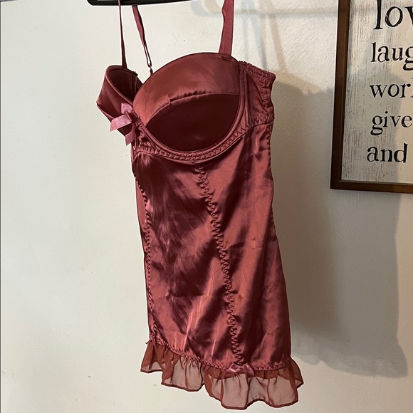 Victoria's Secret Red Satin Chemise - Picture 7 of 8